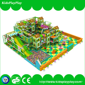 Equipo para niños Kids Gungle Theme Indoor Soft Playground con diapositiva larga